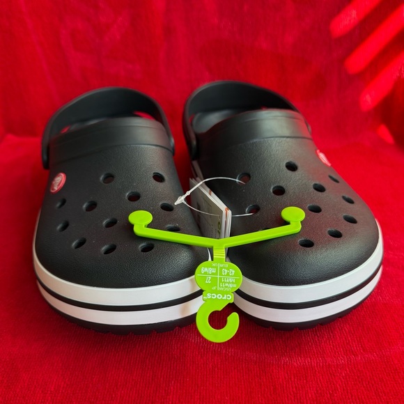 Crocs Crocband Classic Black Clogs. Men Size 9. Women Size 11 Brand New - Picture 4 of 13